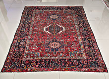 1930 QARAJEH RUG 4’ 10” x 6’ 3” (MED.FEA.225)