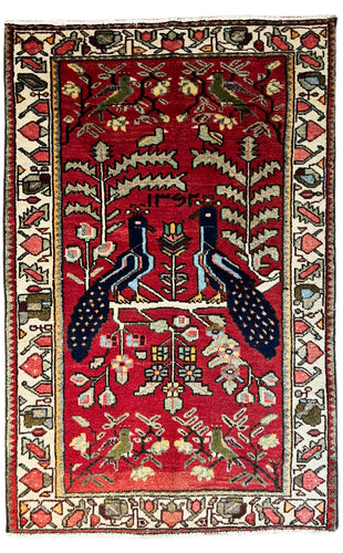 1950 PERSIAN BAKHTIARI RUG 2’ 10” x 4’ 5” (SMA.MED.5202)