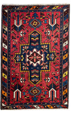 1950 PERSIAN HERIZ RUG 2’ x 3’ (SMAL.FEA.5203)