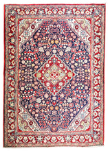 1950 PERSIAN JOZAN RUG 3’ 7” x 5’ 1” (MED.FEA.3125)