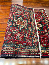 1950 PERSIAN KARAJA RUG 2’ 1” x 2’ 10” (SMA.FEA.5204)