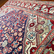 1950 PERSIAN JOZAN RUG 3’ 7” x 5’ 1” (MED.FEA.3125)