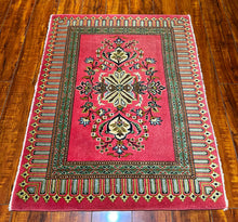 1950 PERSIAN KASHAN RUG 2’ 4” x 3’ 2” (SMA.135)