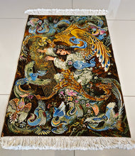 1980 TABRIZ TABLEU RUG 1’ 11” x 2’ 9” (TABL.3325)