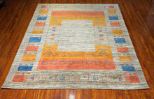 1980 PERSIAN GABBEH RUG 4’ 11” x 6’ 2” (MED.1907)