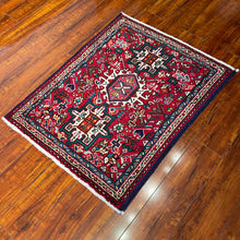 1950 PERSIAN KARAJA RUG 2’ 3” x 2’ 9” (SMA.5211)