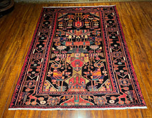 1940 PERSIAN NAHAVAND RUG 4’ 8” x 7’ 1” (MED.79)