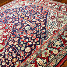 1950 PERSIAN JOZAN RUG 3’ 7” x 5’ 1” (MED.FEA.3125)