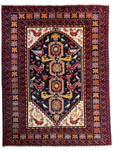 1970 PERSIAN QASEMABAD RUG 2’ 4” x 3’ 1” (SMA.FEA.5208)