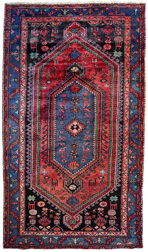 1950 PERSIAN ZANJAN RUG 4’ 7” x 7’ 8” (MED.1348)