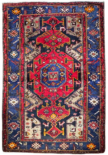 1950 PERSIAN TARUM RUG 4’ 6” x 6’ 8” (MED.FEA.1265)