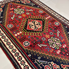 1950 SHIRAZ RUG 3’ 2” x 4’ 10” (MED.194)