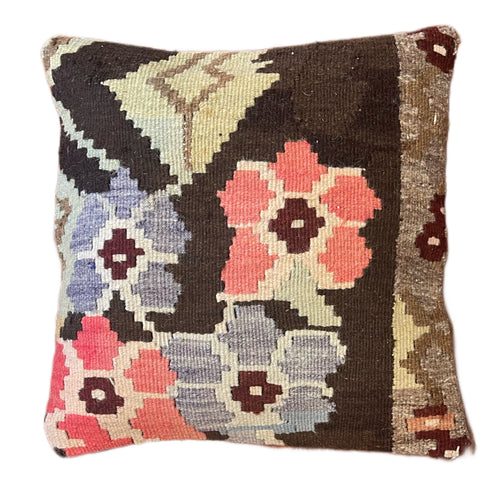 Handmade Turkish Kilim Pillow Cover 16x16 in. (Pil.8049)