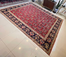 1970 PERSIAN TABRIZ RUG 9’ 4” x 12’ 7” (LAR.FEA.655)