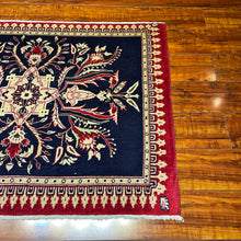 1950 PERSIAN KASHAN RUG 2’ 4” x 3’ 2” (SMA.420)