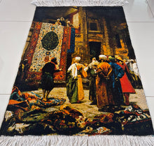 1980 TABRIZ TABLEU RUG 2’ 3” x 3’ 3” (TABL.3368)