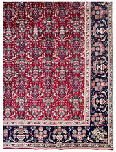 1970 PERSIAN TABRIZ RUG 9’ 4” x 12’ 7” (LAR.FEA.655)