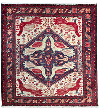 1950 PERSIAN QASEMABAD RUG 2’ 5” x 2’ 6” (SMA.5209)