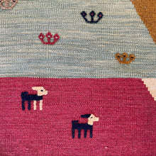 1980 GABBEH KILIM RUG 2’ 8” x 3’ 10” (SMA#1168)