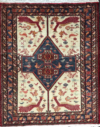 1950 BALUCH RUG 2’ 4” x 2’ 9” (SMA#1006)