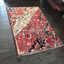 1940 HERIZ RUG 3’ 4” x 4’ 5” (MED#6088)