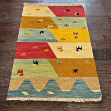 1980 GABBEH KILIM RUG 2’ 8” x 3’ 10” (SMA#1168)