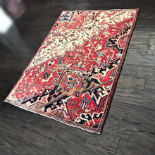 1940 HERIZ RUG 3’ 4” x 4’ 5” (MED#6088)