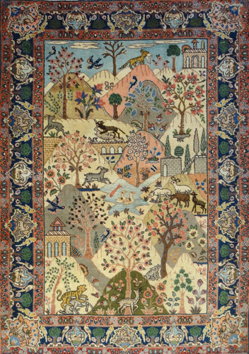 1930 TABRIZ RUG 4' 7