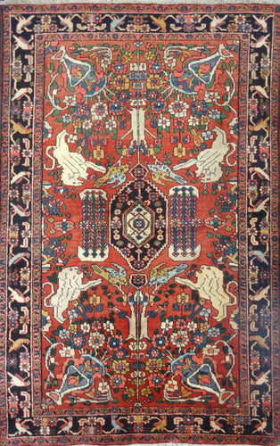 1930 BIDJAR RUG 4' 4