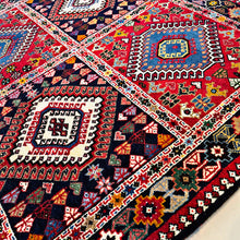 1970 YALAMEH RUG 3’ 4” x 5’ (MED.FEA.2945)