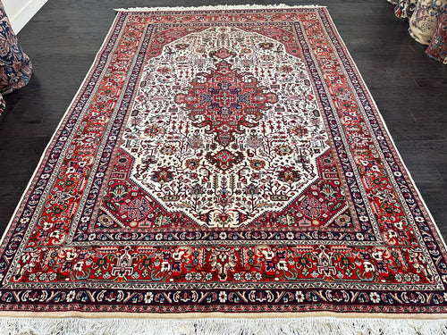 1950 TABRIZ RUG 6’ 8” x 9’ 9” (LAR#543)