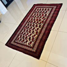 1940 KHORASSAN BALUCH RUG 2’ 11” x 4’ 11” (MED.590)