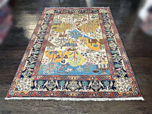 1930 TABRIZ RUG 4’ 6” x 6’ 2” (FEA#792)