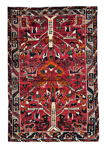 1960 SHIRAZ RUG 3’ 8” x 5’ 5” (MED.264)