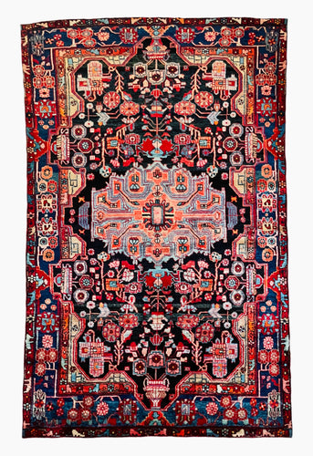 1950 NAHAVAND RUG 4’ 10” x 7’ 9” (MED. FEA#38115)