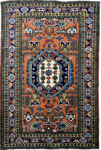 1940 ARDEBIL RUG 4’ 4” x 6’ 6” (MED.FEA#30831)