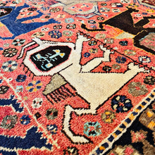 1930 SHIRAZ RUG 4’ x 6’ 3” (MED.FEA.253)