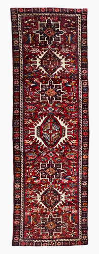 1940 QARAJEH RUG 3’ x 9’ 6” (RUN.257)