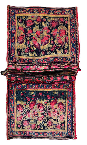 1940 NW PERSIA SADDLEBAG RUG 2’ 2” x 4’ 2” (SMA#1316)