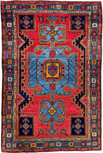 1930 ZANJAN RUG 4’ 4” x 6’ 6” (MED.FEA.203)