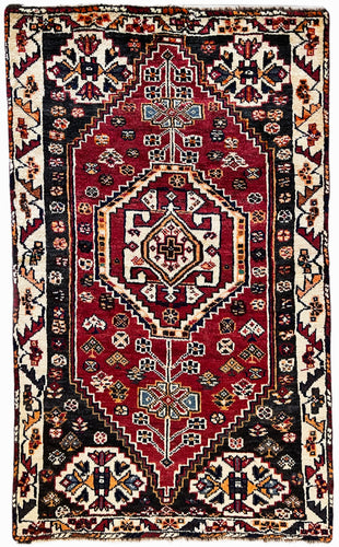 1950 SHIRAZ RUG 3’ 2” x 5’ 3” (MED.258)