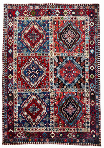 1950 YALAMEH RUG 3’ 4” x 4’ 10” (MED.FEA#2950)