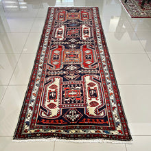 1950 ARDEBIL LENKORAN RUG 3’ 6” x 9’ 8” (RUN.FEA.6333)