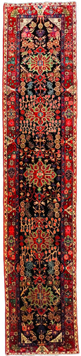 1960 NAHAVAND RUG 3’ 4” x 14’ 1 (RUN.FEA.1493)