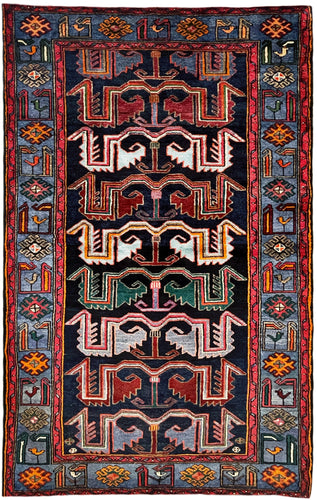 1950 TARUM RUG 4’ 1” x 6’ 6” (MED.FEA.6158)