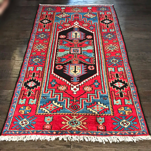 1950 HAMADAN RUG 3’ 9” x 6’ 5” (MED#777)