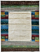 1980 GABBEH RUG 5’ 7” x 7’ 7” (MED.FEA.1912)