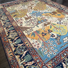 1930 TABRIZ RUG 4’ 6” x 6’ 2” (FEA#792)