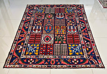 1930 BAKHTIARI RUG 5’ x 6’ 10” (MED.FEA.185)