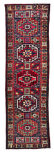 1930 PERSIAN BARJID RUG 3’ 2” x 10’ 6” (RUN.FEA.360)